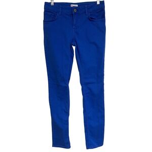 RED Valentino Cobalt Blue Skinny Jeans Bow On Label Size 28
